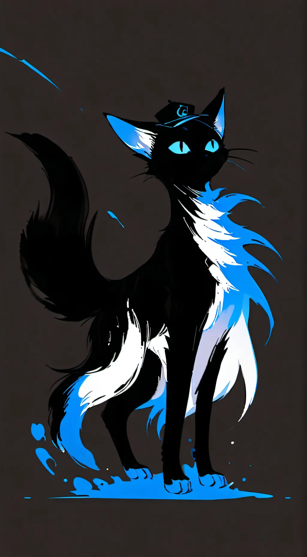 ai character: painty background