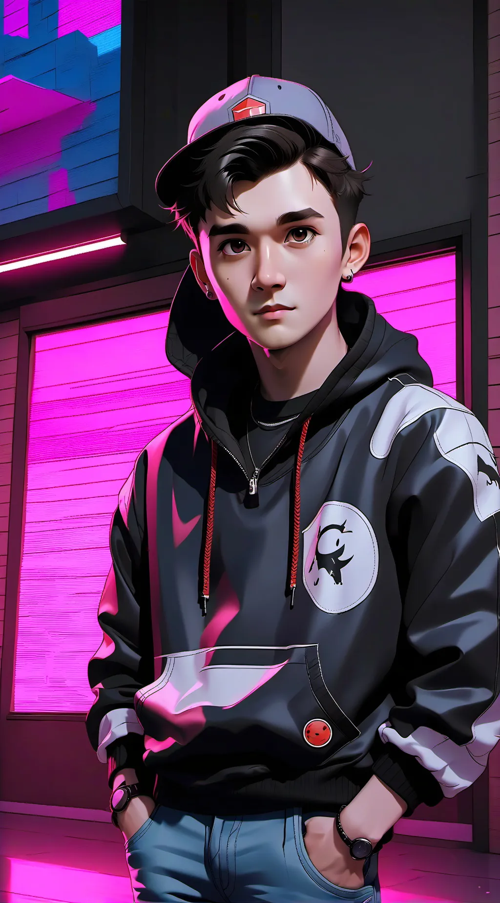 ai character: godeik🔥🫦 background