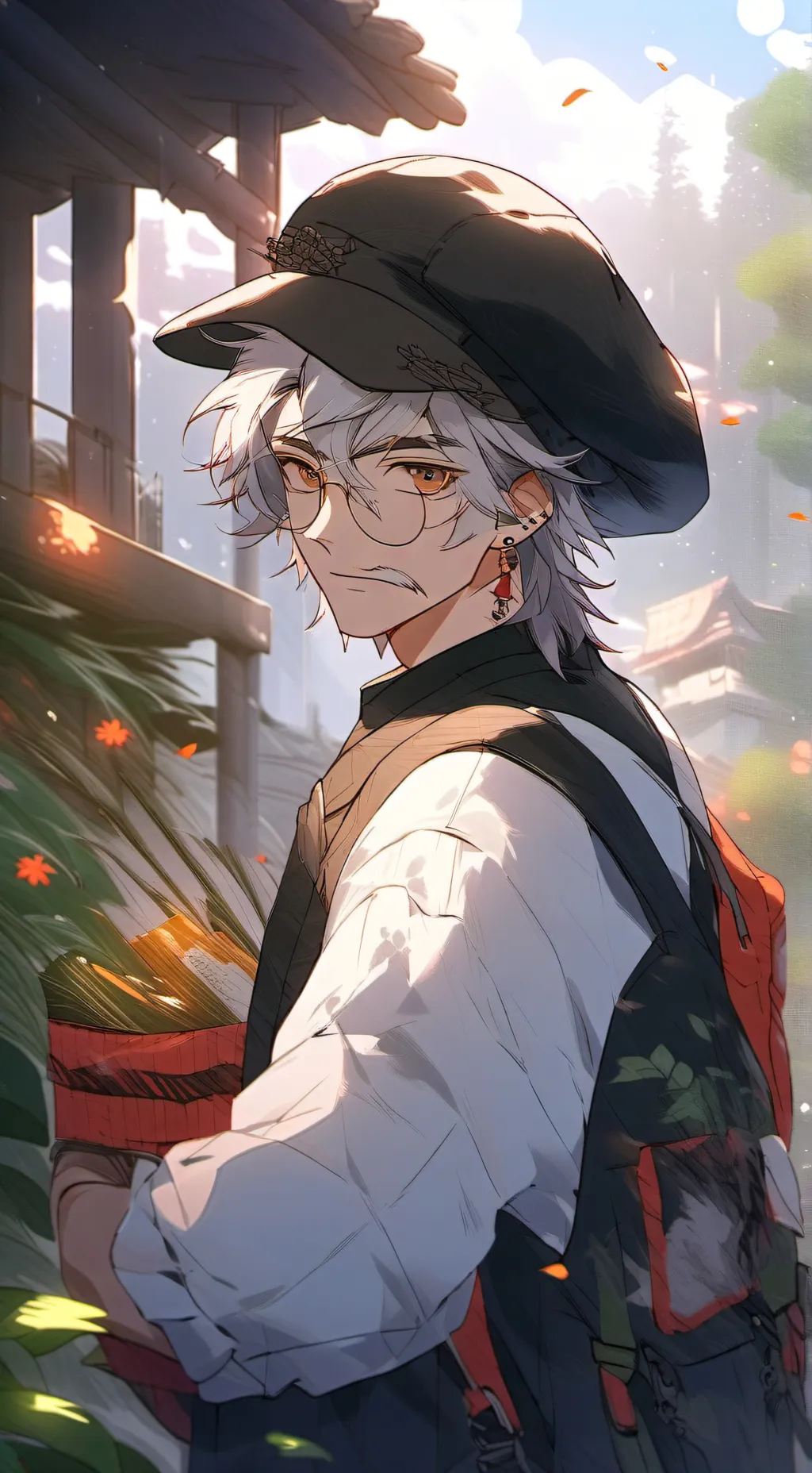 ai character: Old dude background