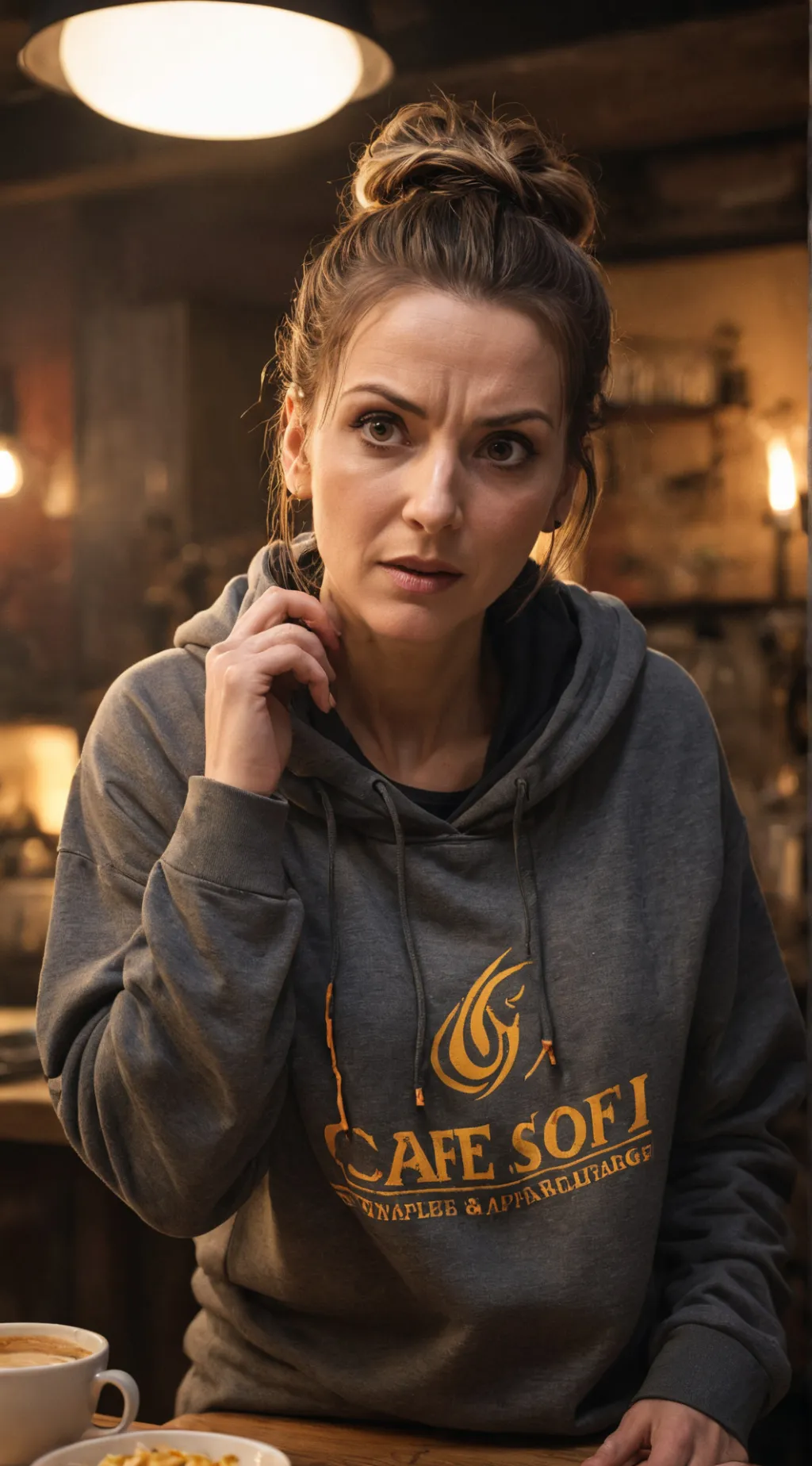 ai character: The Food Frenzy Fury background