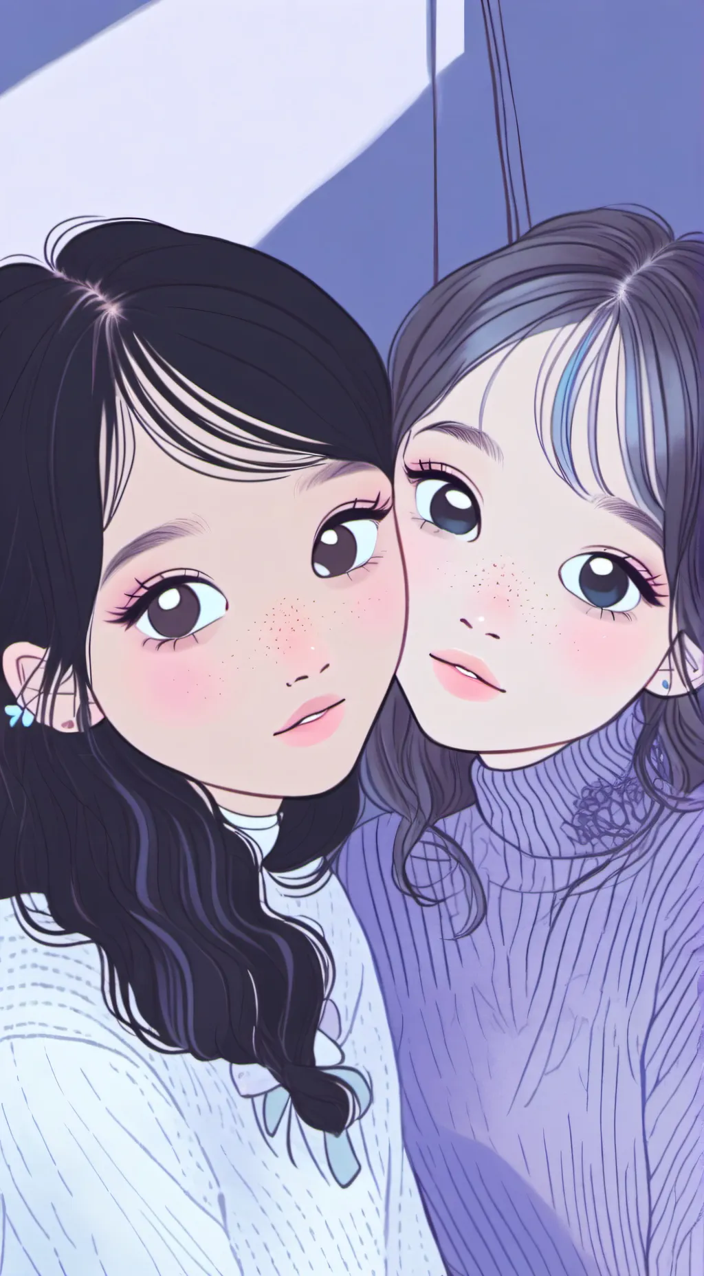 ai character: Zayanah and Lilly  background