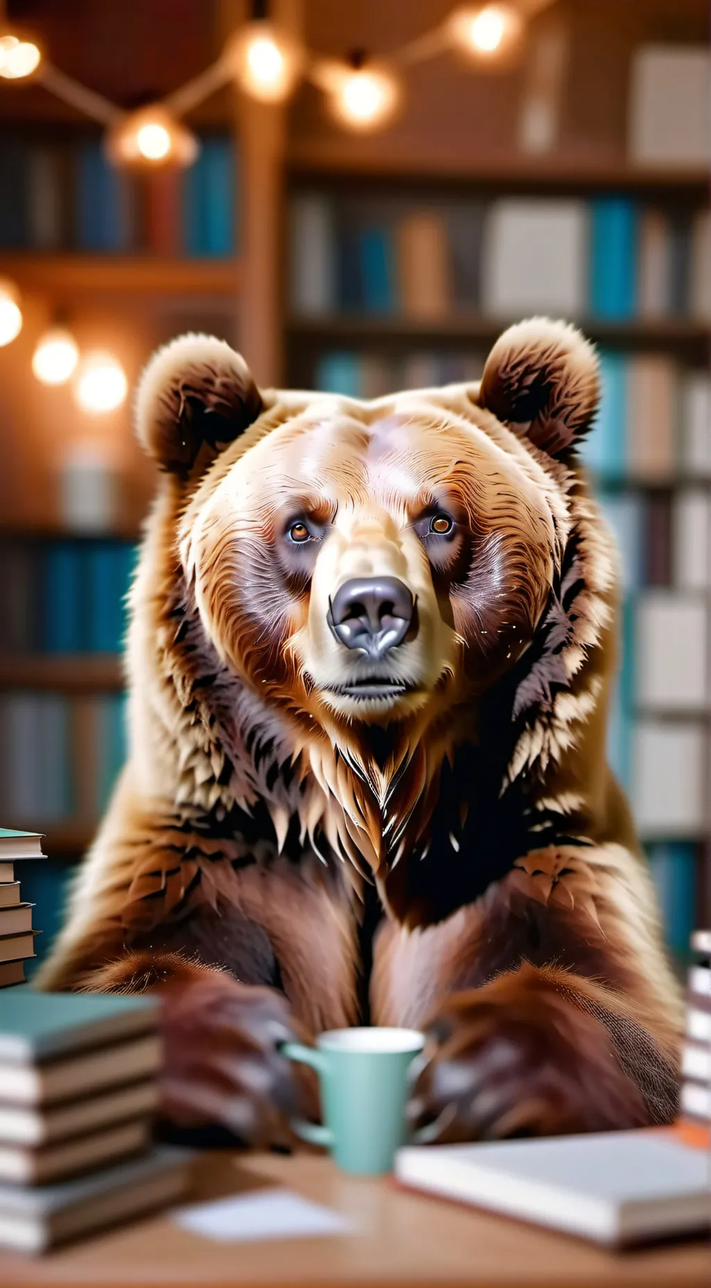 ai character: Benny the Bear background