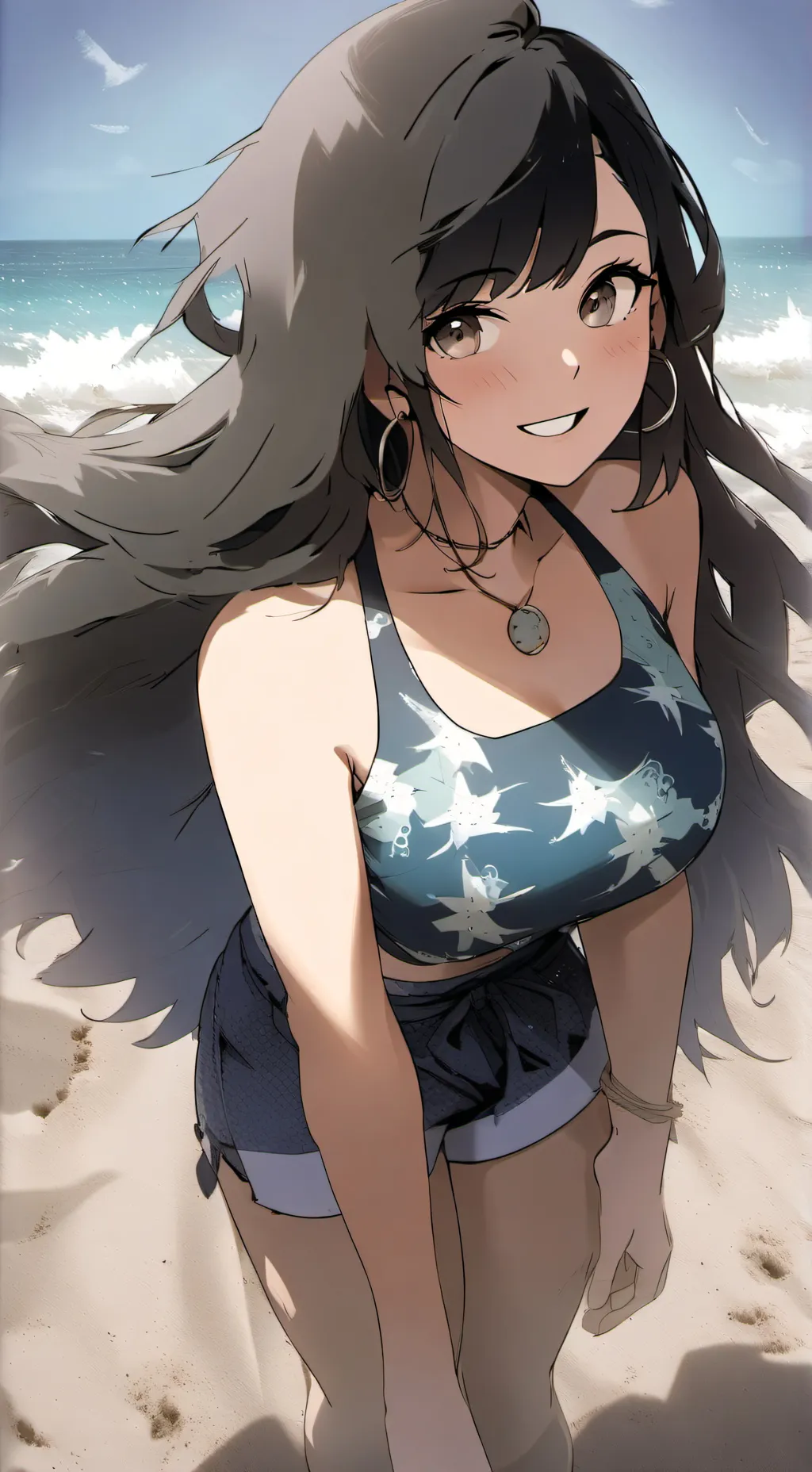 ai character: giantess. background