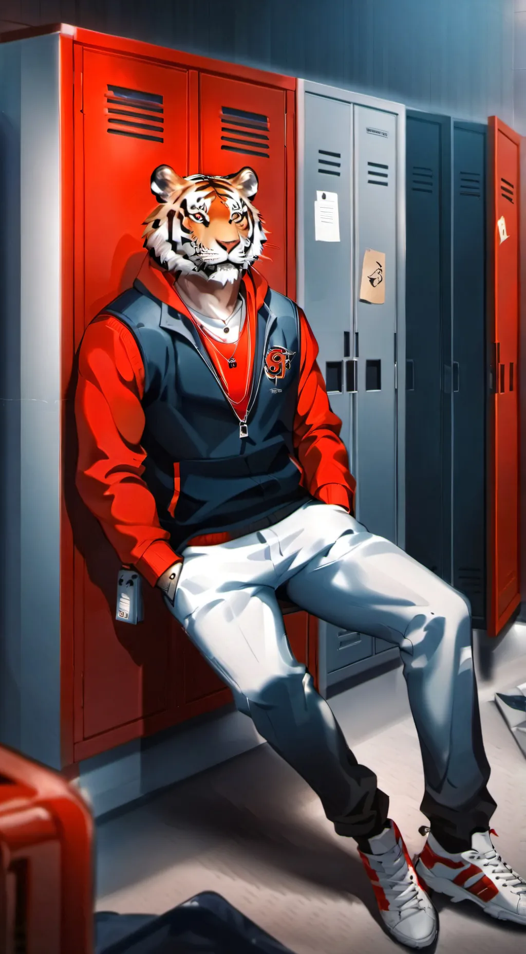 ai character: Grim background