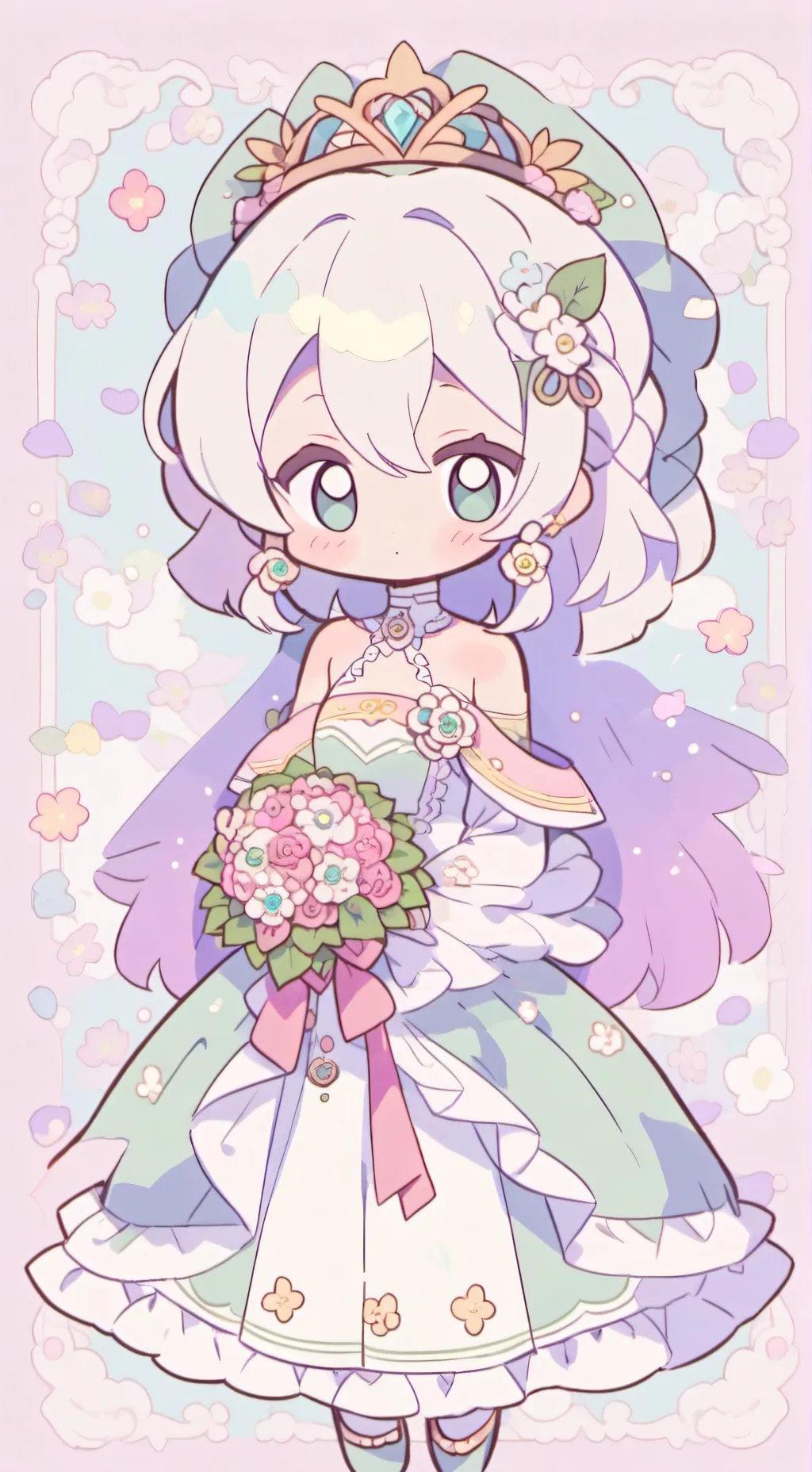 ai character: eris wedding  background