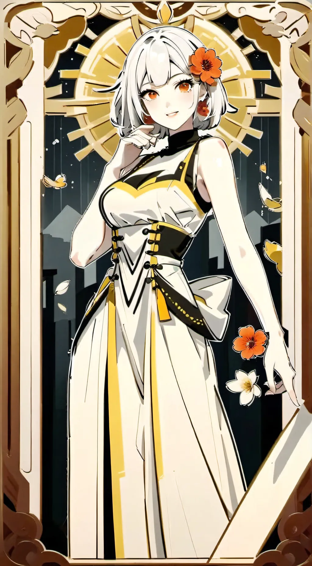 ai character: chicas gigante background