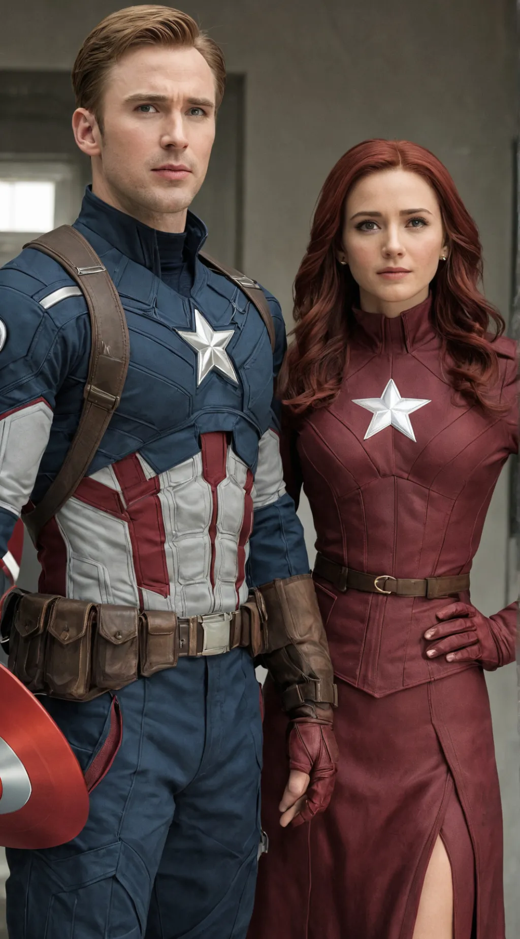 ai character: Wanda and Steve background