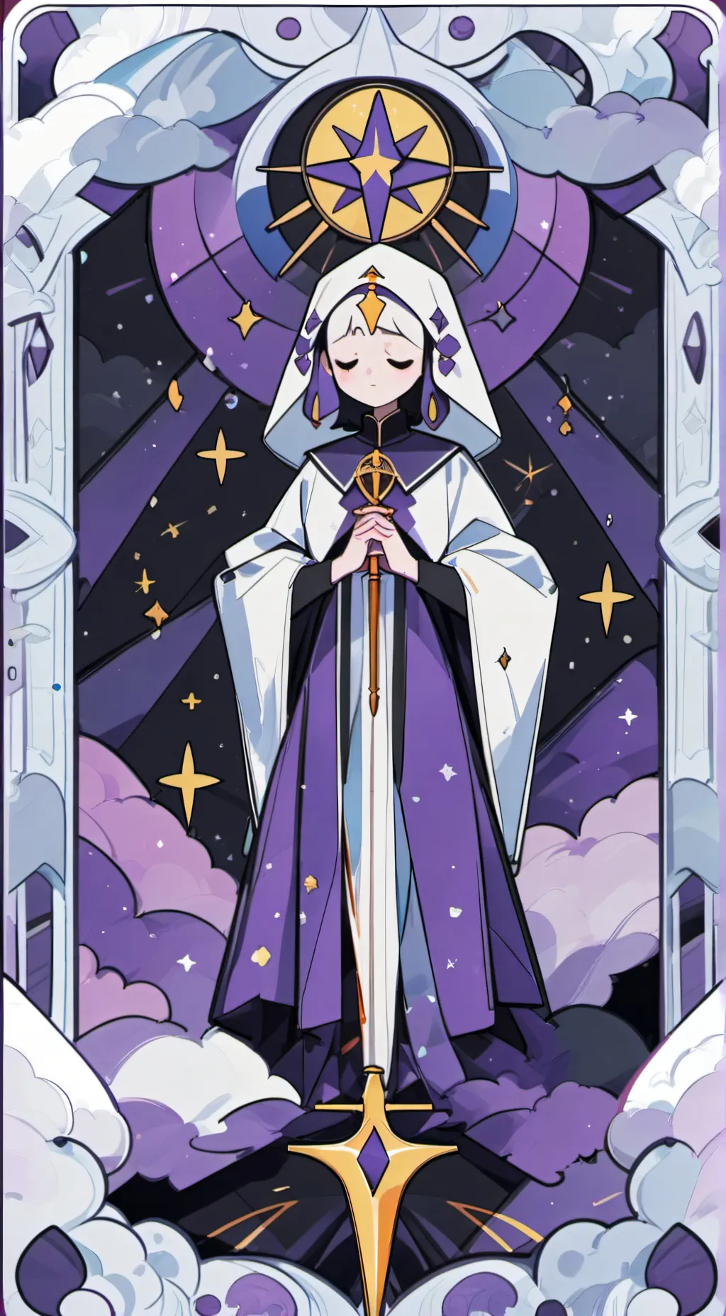 ai character: Moonflower background