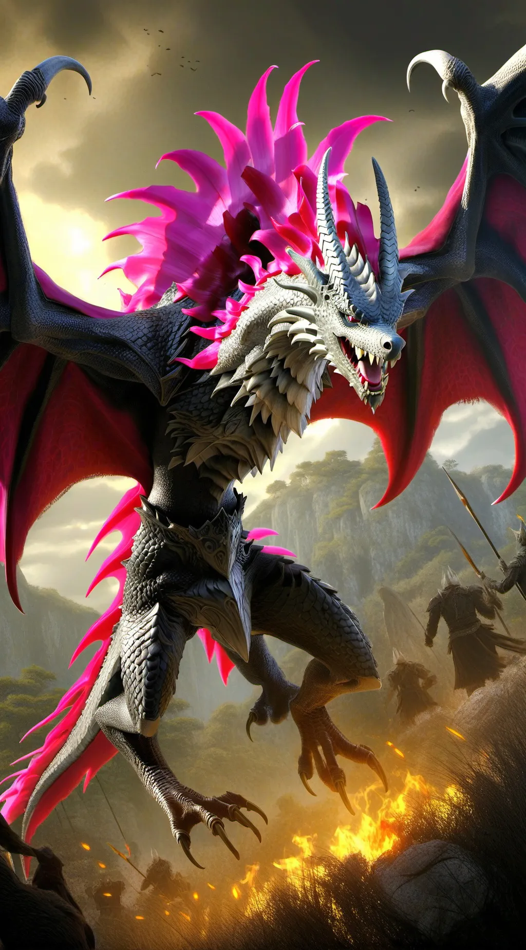 ai character: Dragon Fruit  background