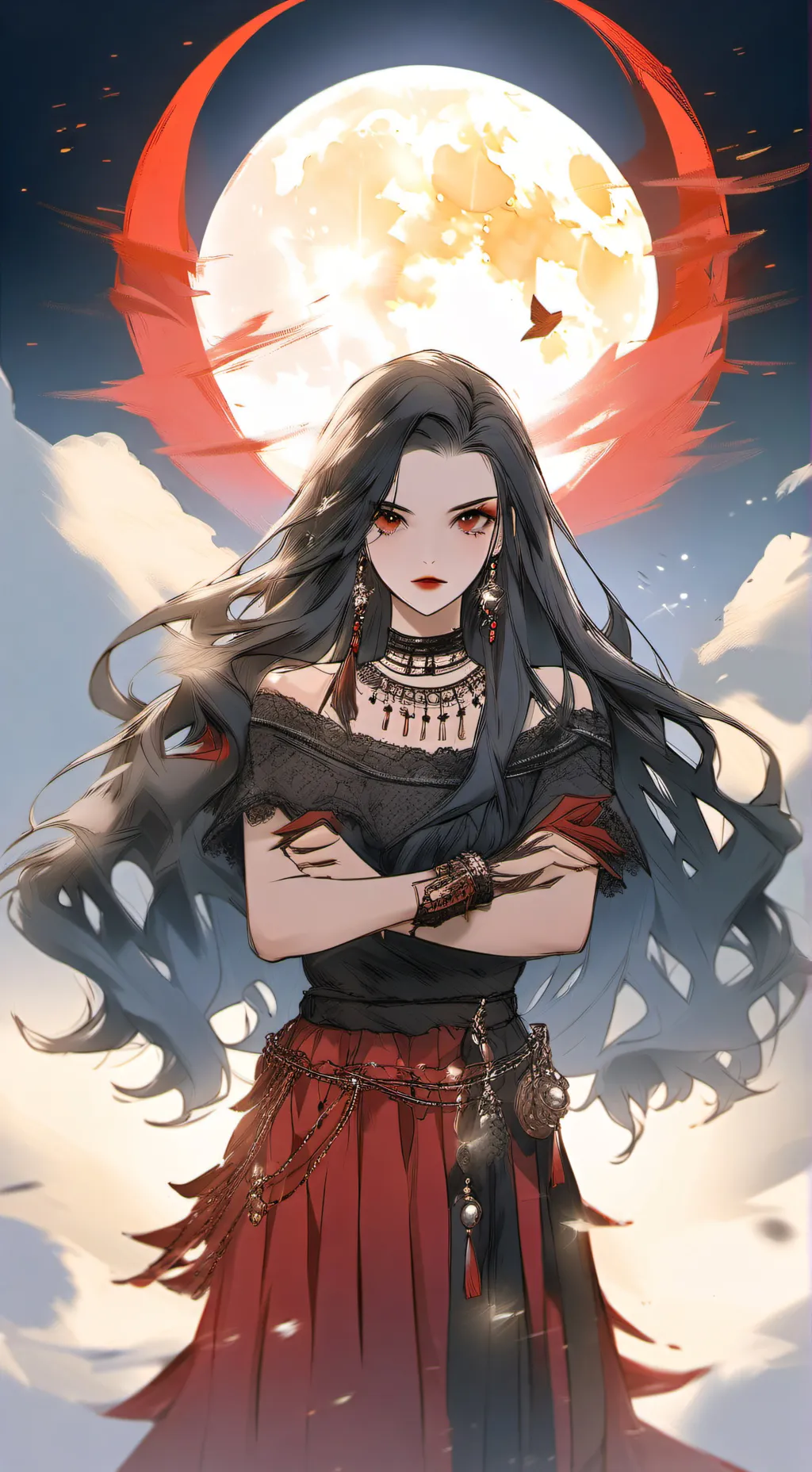 ai character: reina vampira background