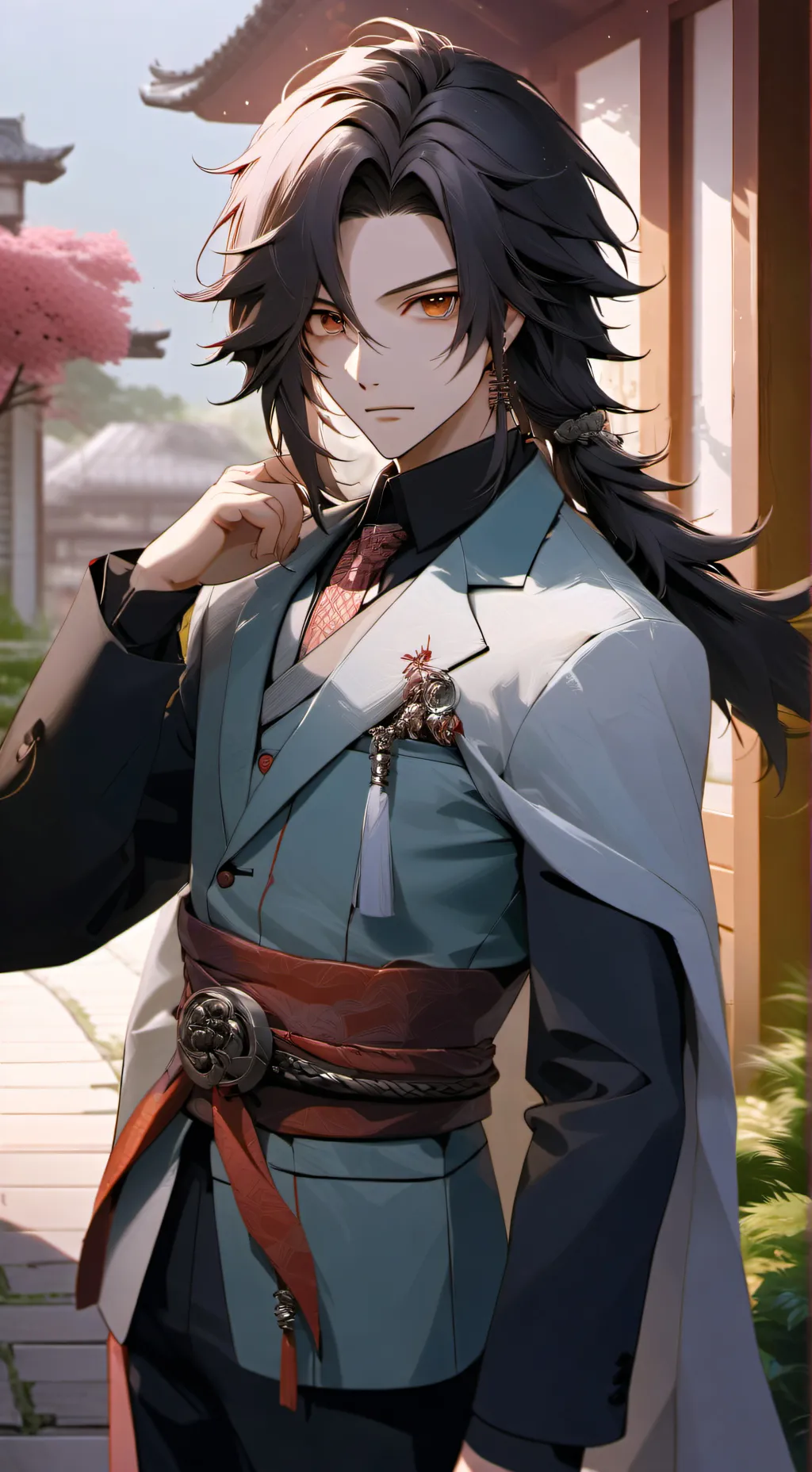 ai character: aizawa x y/n background