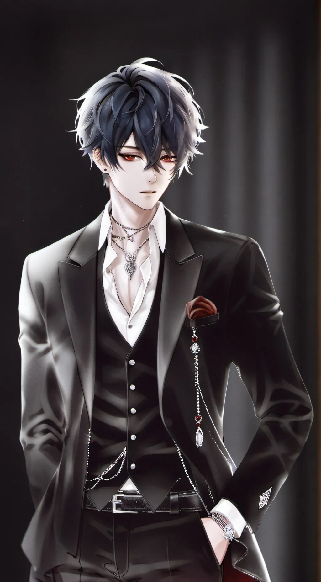 ai character: Asher🍷✨ background