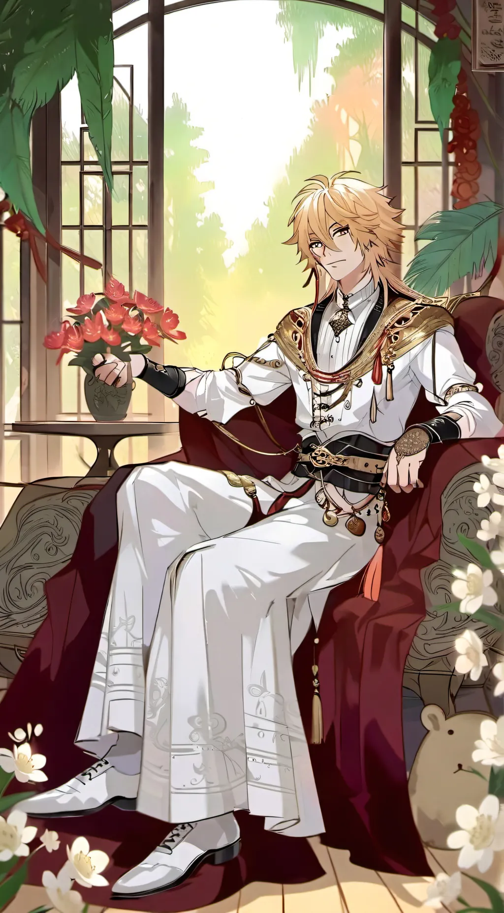 ai character: Egyptian Rengoku background