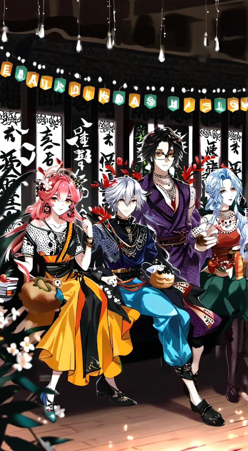 ai character: New Hashira background