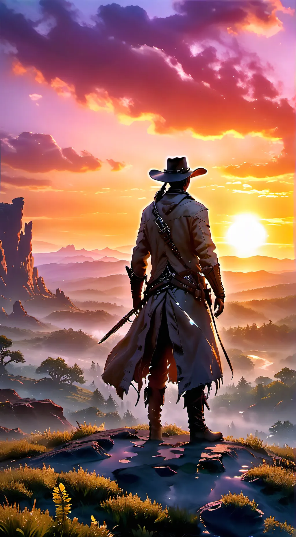 ai character: cowboy 🤠 background