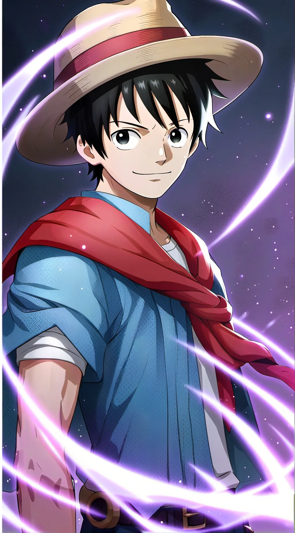 ai character: Monkey D Luff background