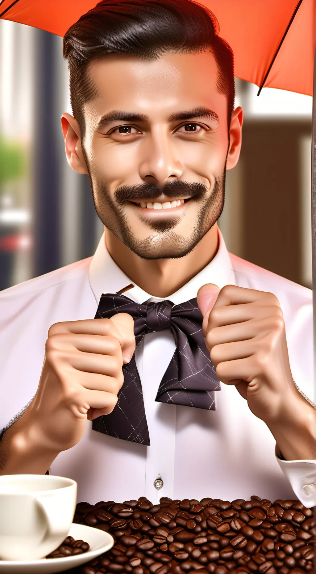 ai character: The Ironic Latte C background
