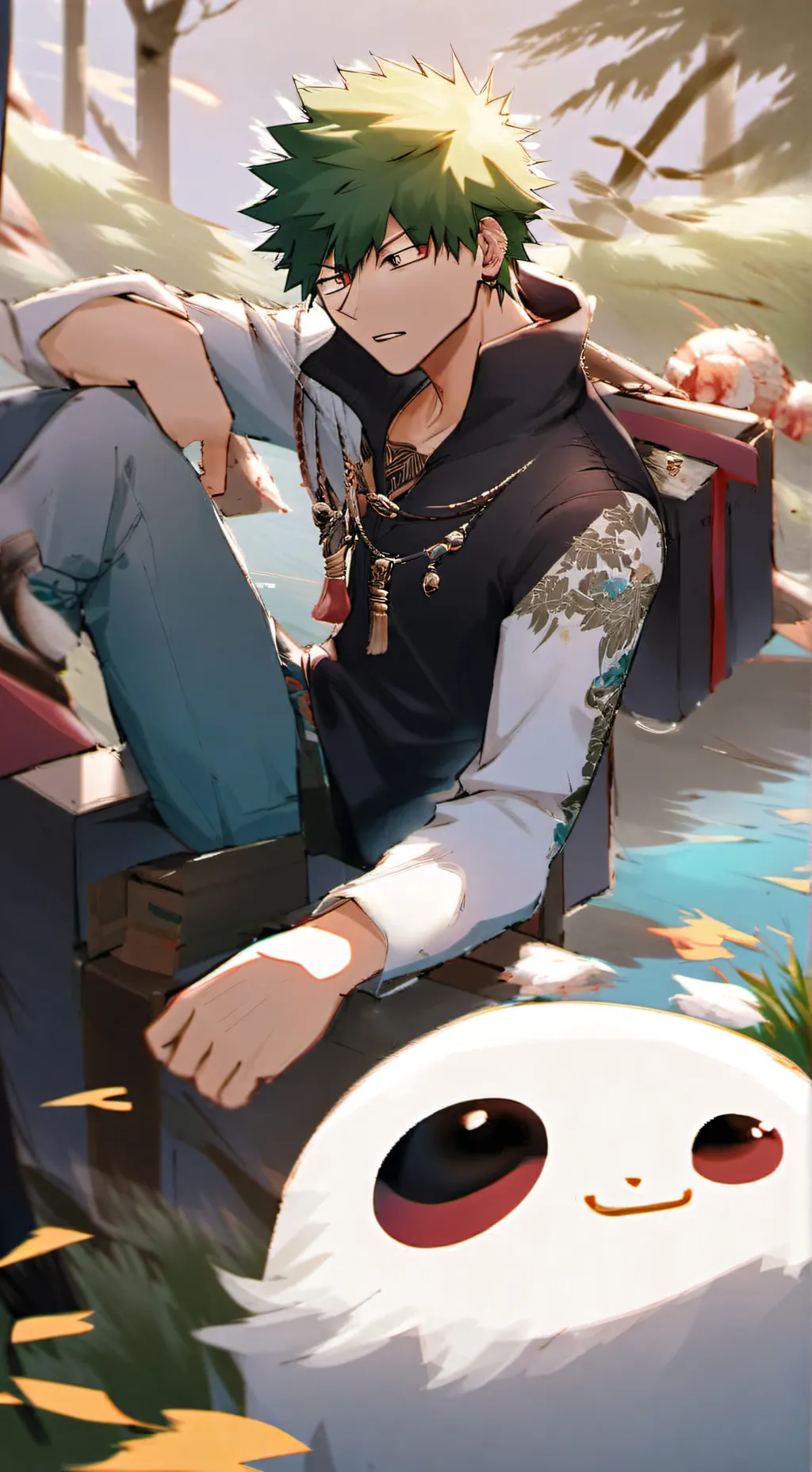 ai character: MHA Quirkless background