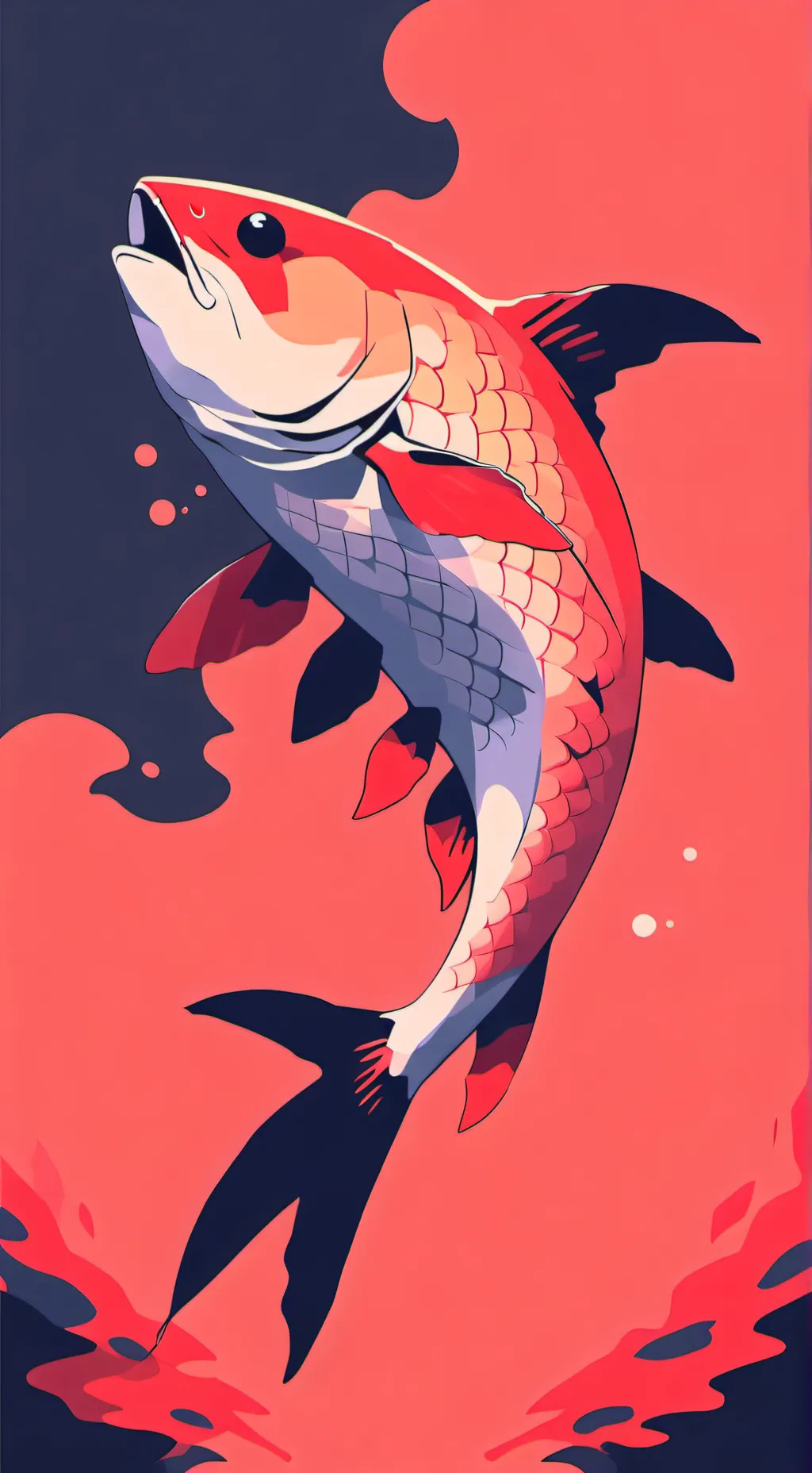 ai character: Fish background