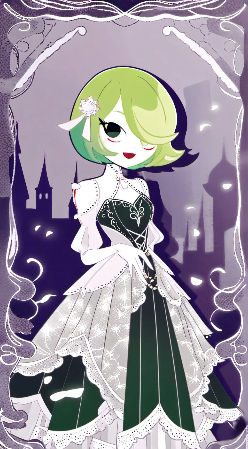 ai character: Gardevoir  background