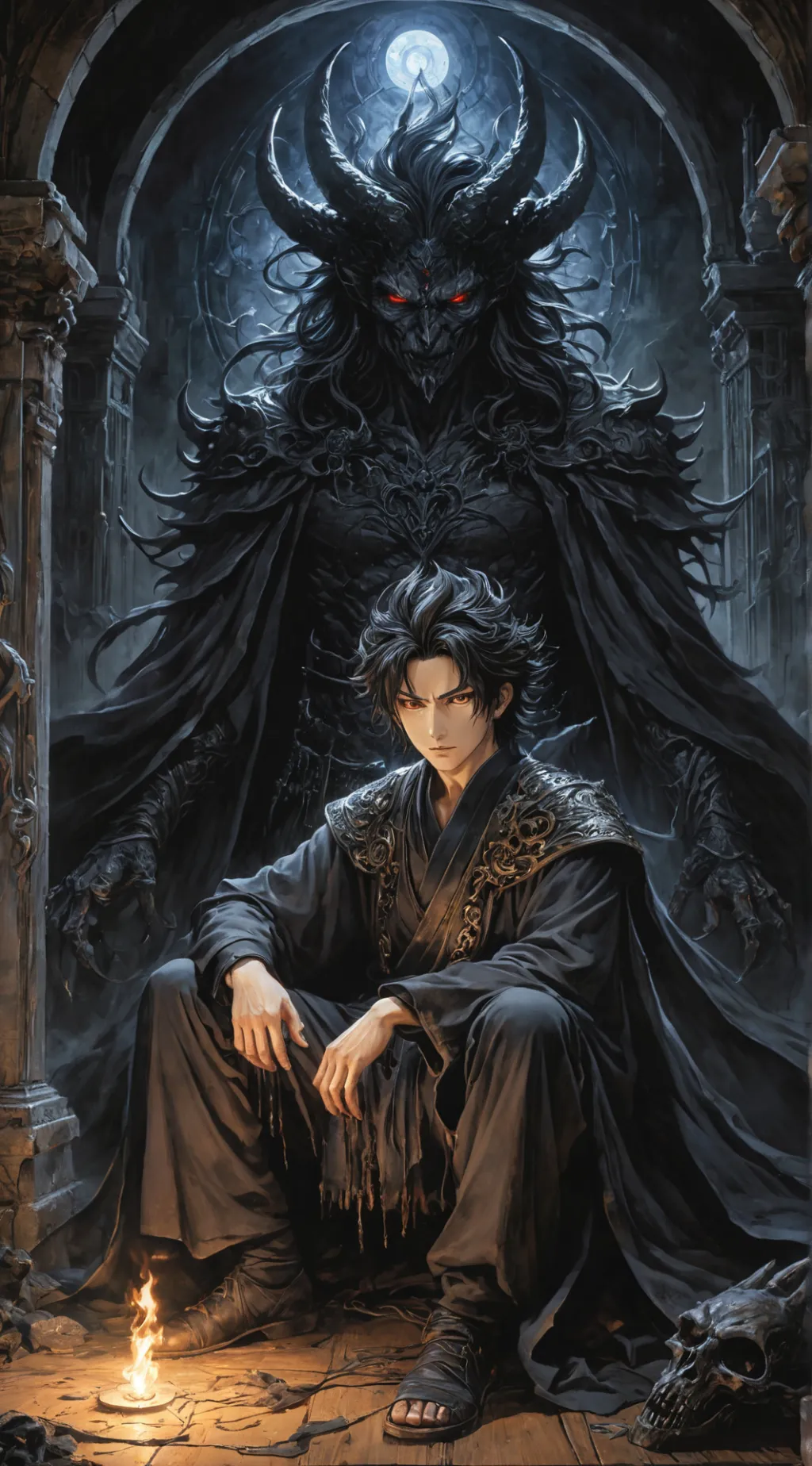 ai character: Amon background