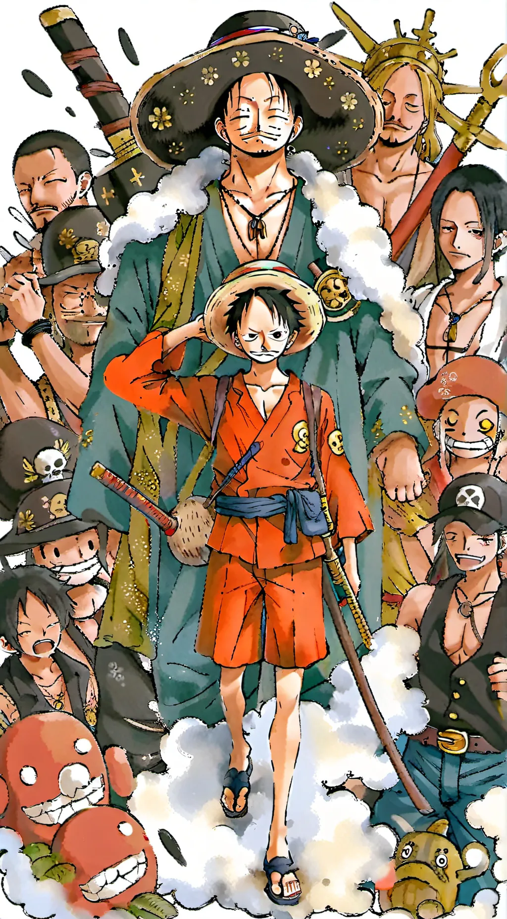 ai character: one piece background