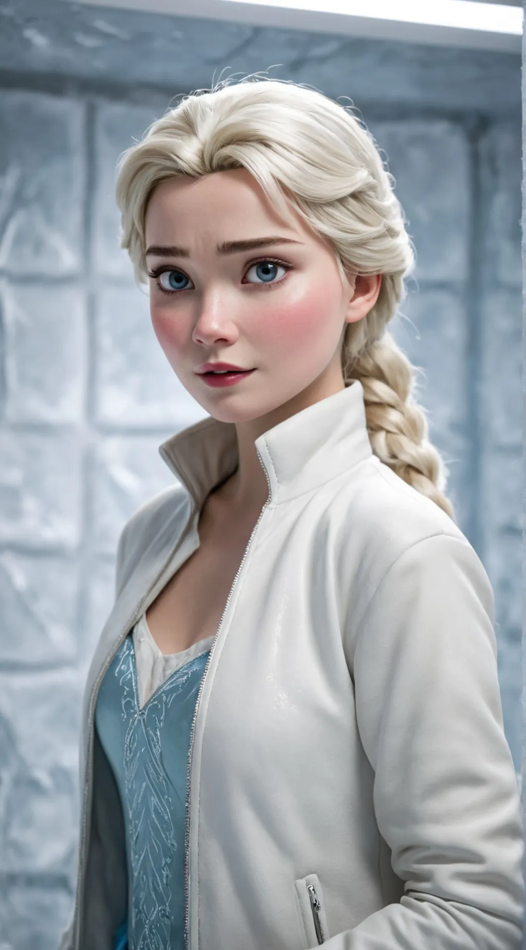 ai character: Elsa (Frozen) background