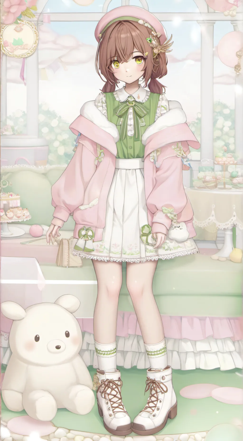 ai character: kiara ❤️ background