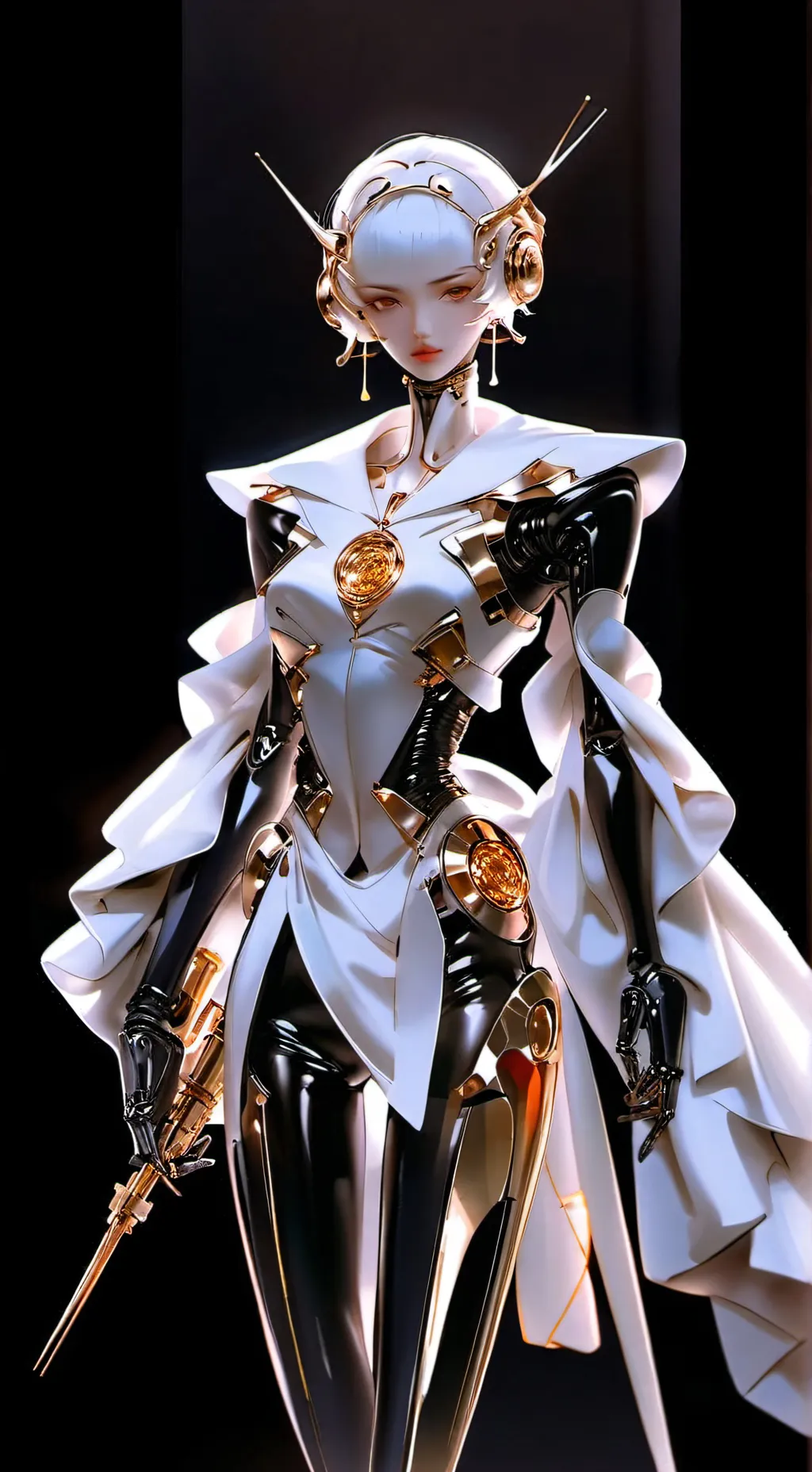 ai character: Robo women background