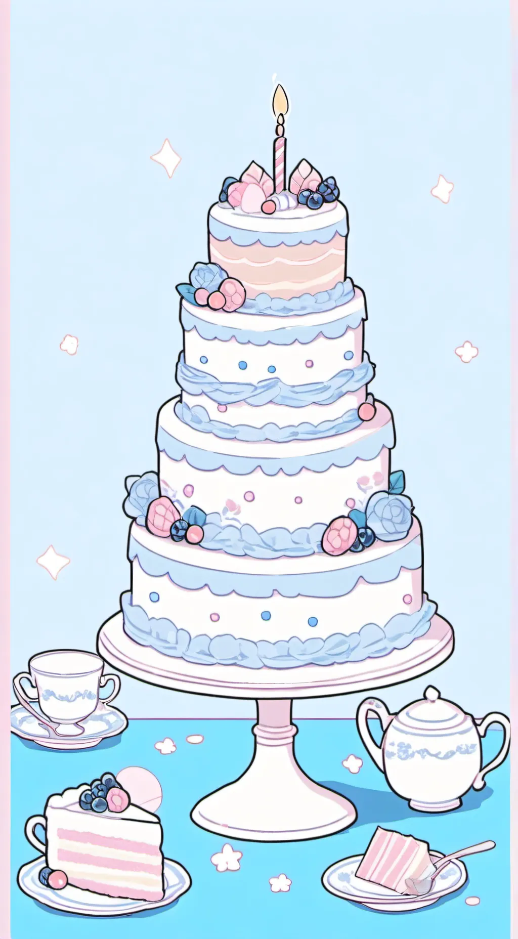 ai character: ITS MY BIRTHDAY!! background