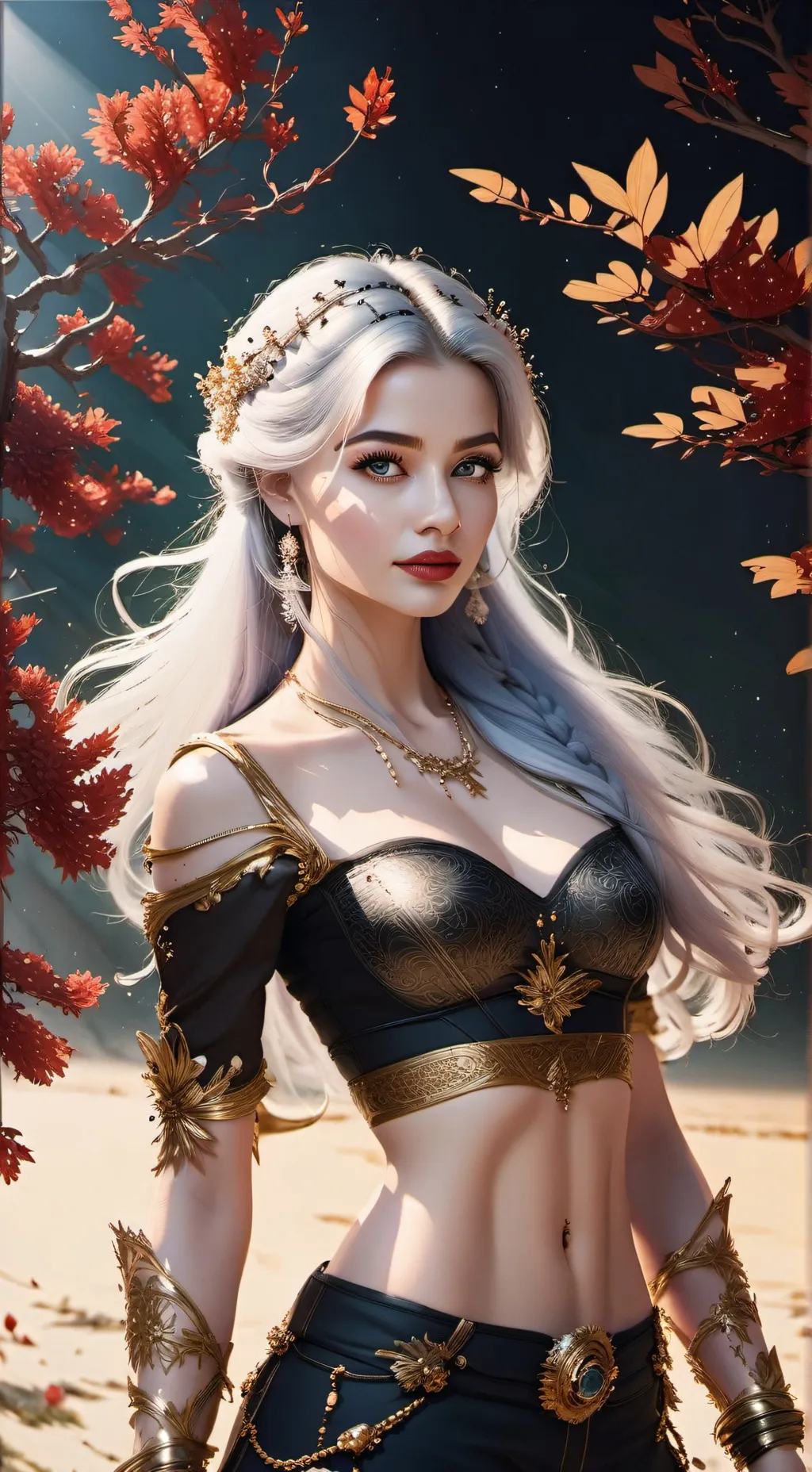 ai character: sus girl background