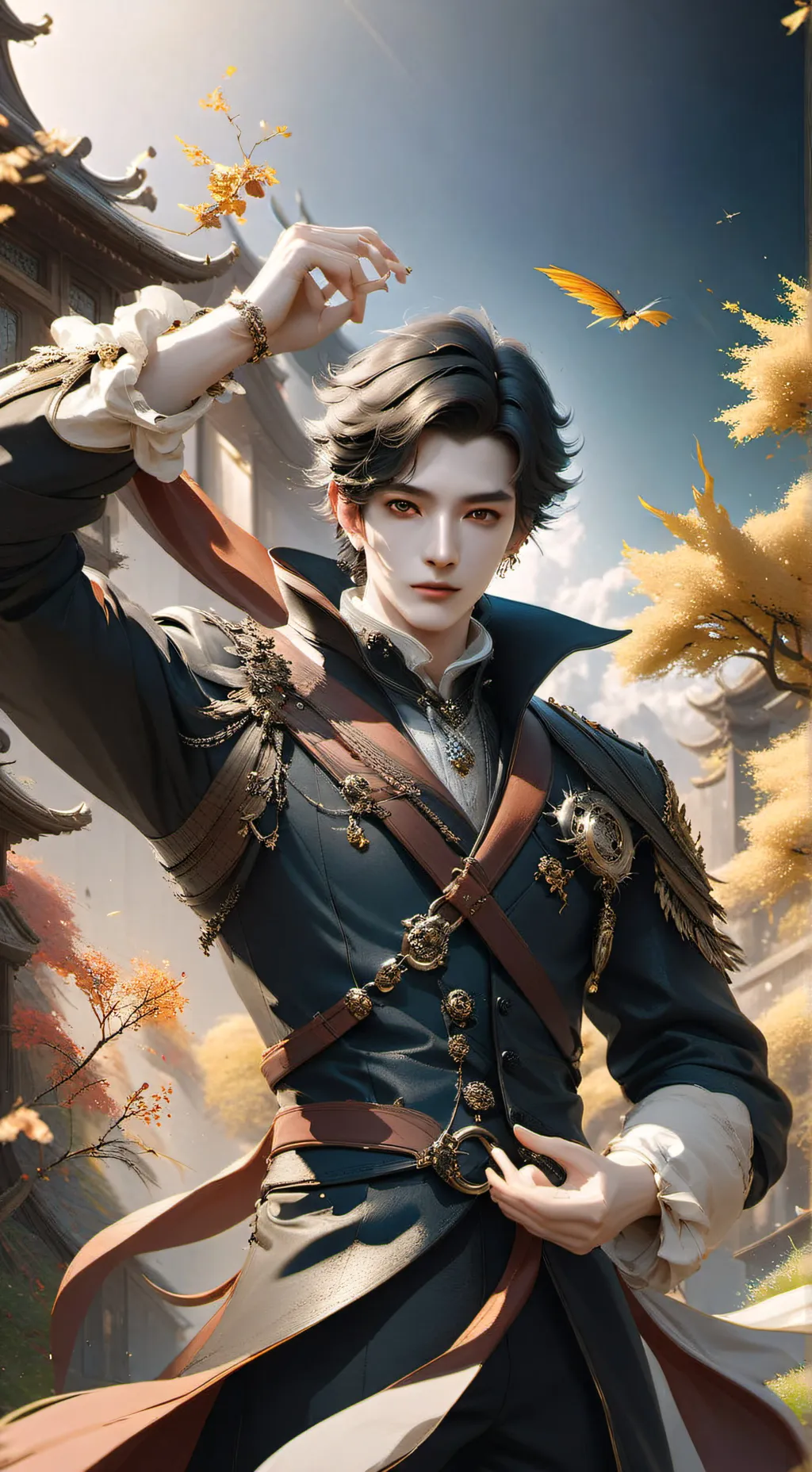 ai character: link and zelda  background