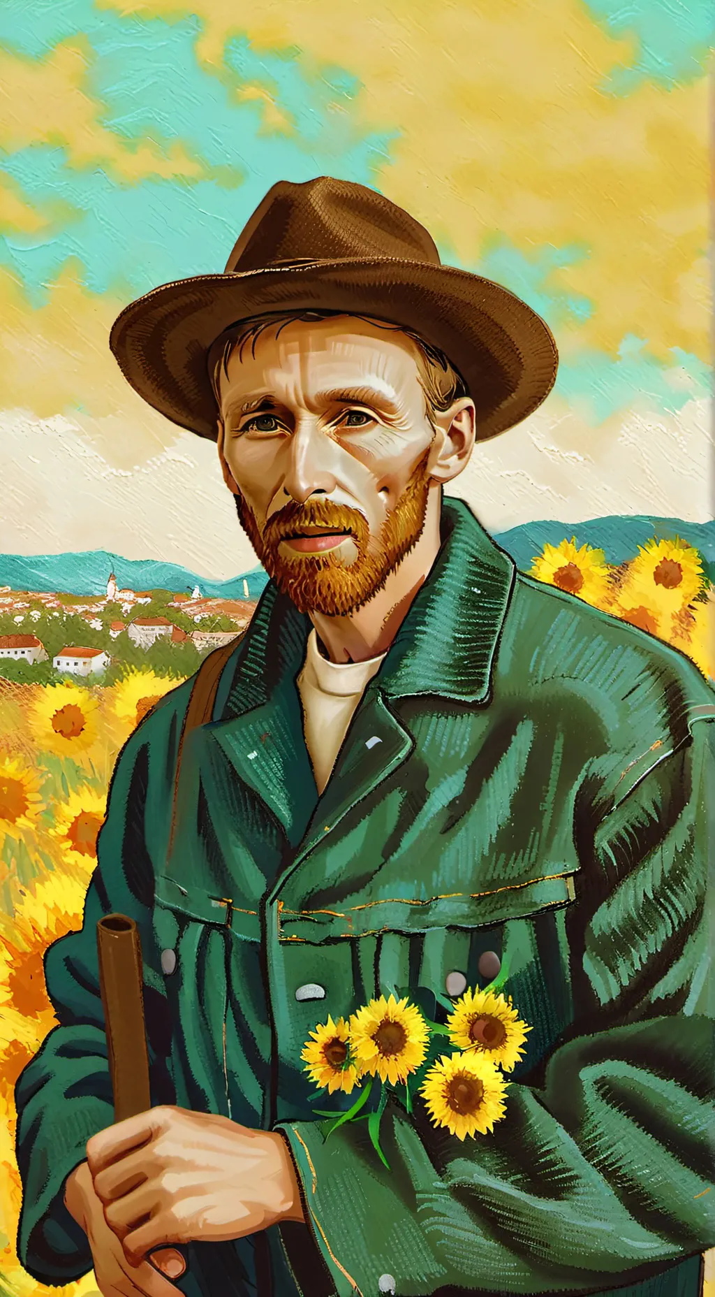 ai character: Даун! background