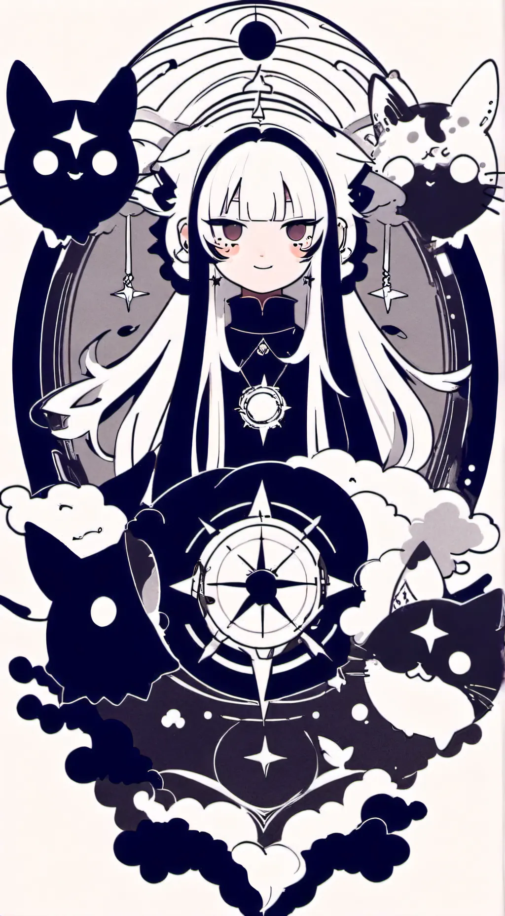 ai character: Deusa do gato background