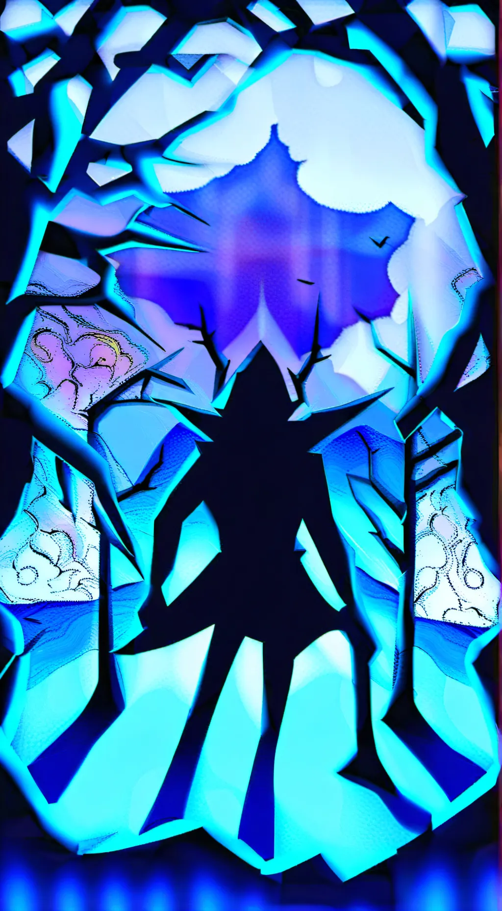 ai character: Shadow milk cookie background