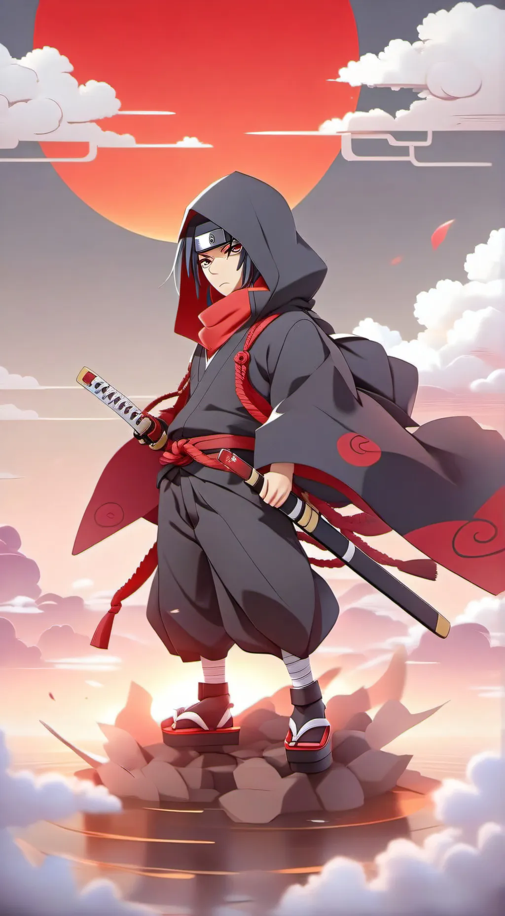 ai character: Itachi Uchiha  background