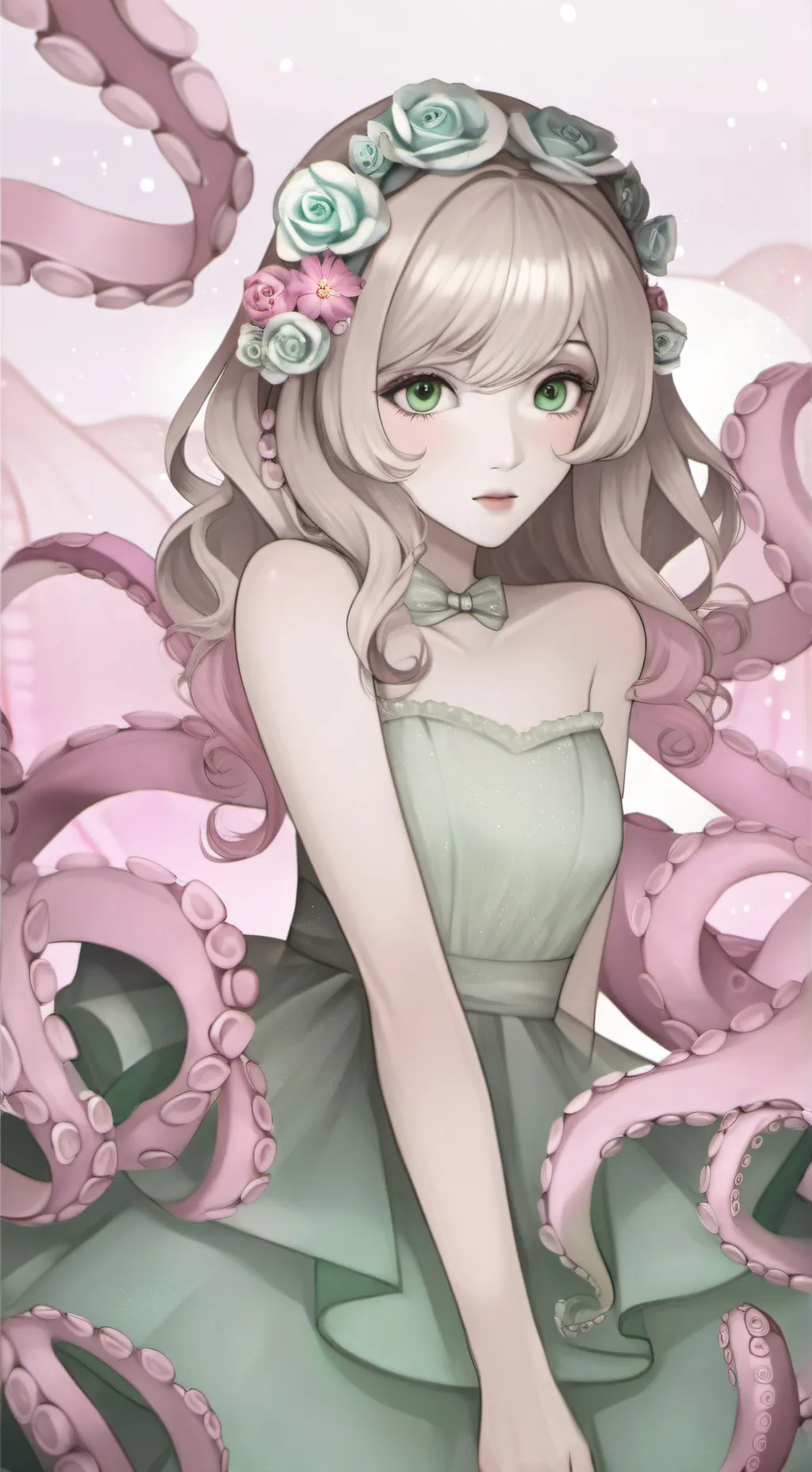 ai character: Kira(Kraken girl) background