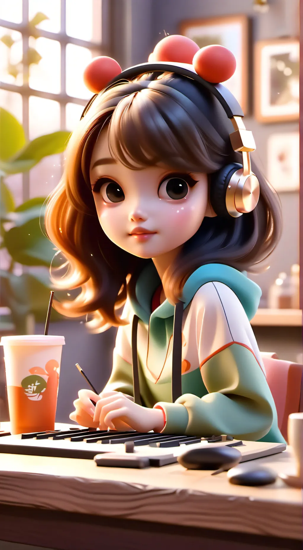 ai character: Carrie  background