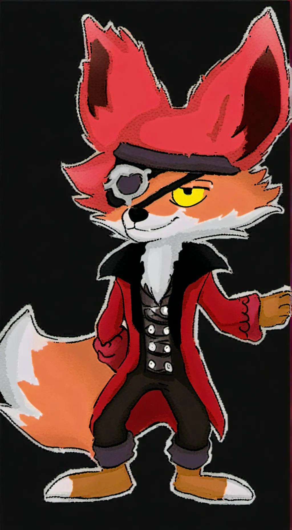 ai character: Foxy but a baby? background