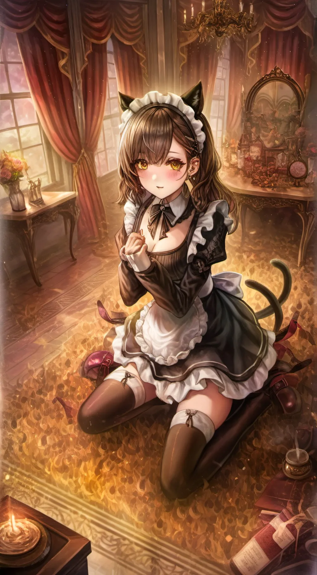 ai character: farting e kitten background