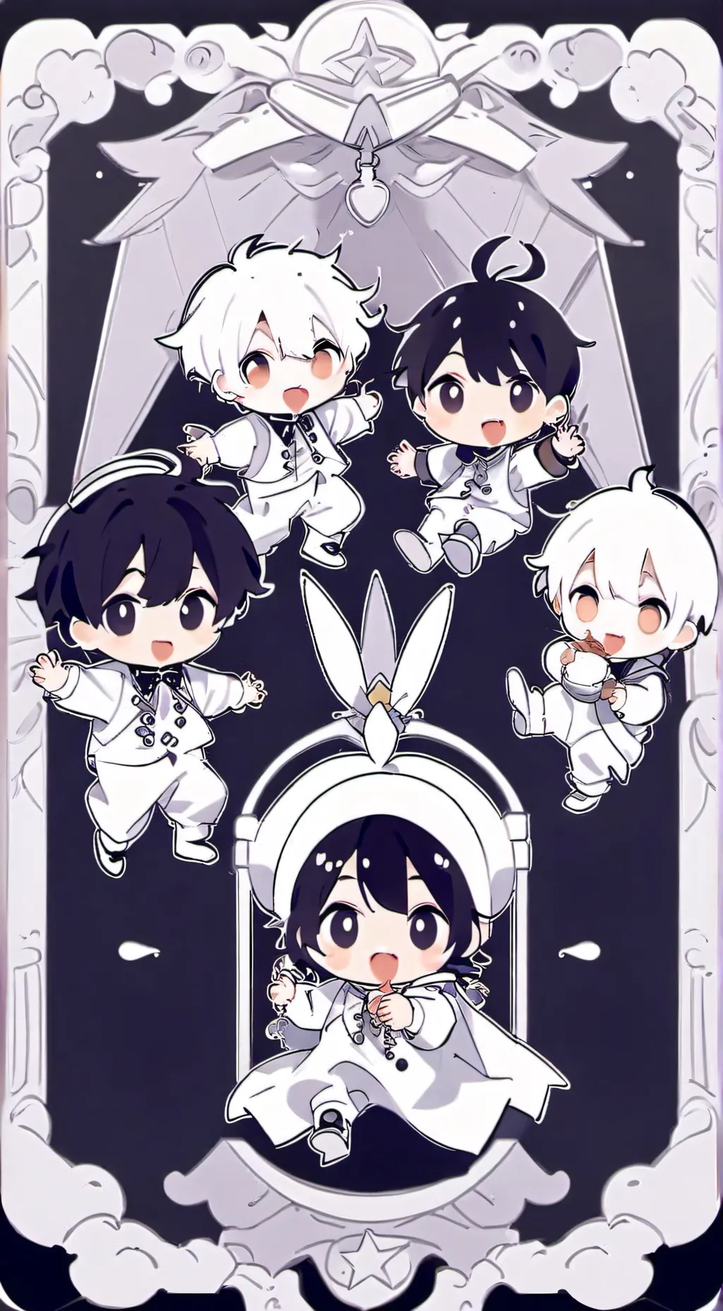 ai character: newborns background