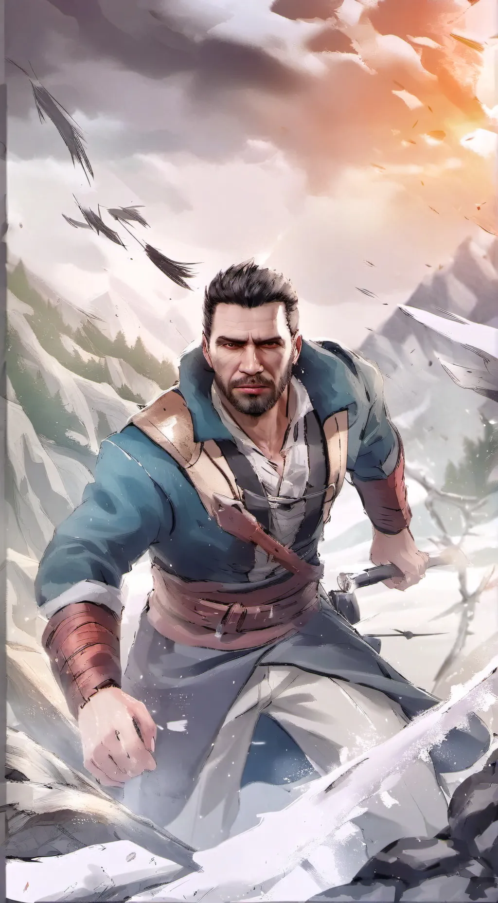 ai character: Kyle crane  background