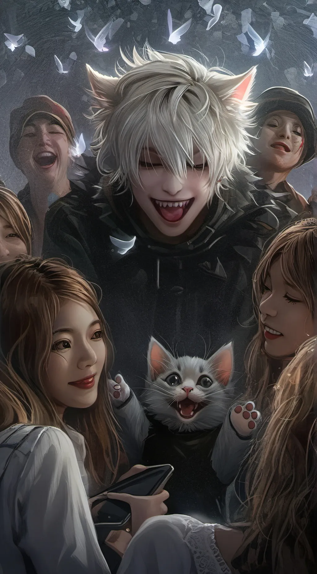 ai character: Snowy Whiskers background