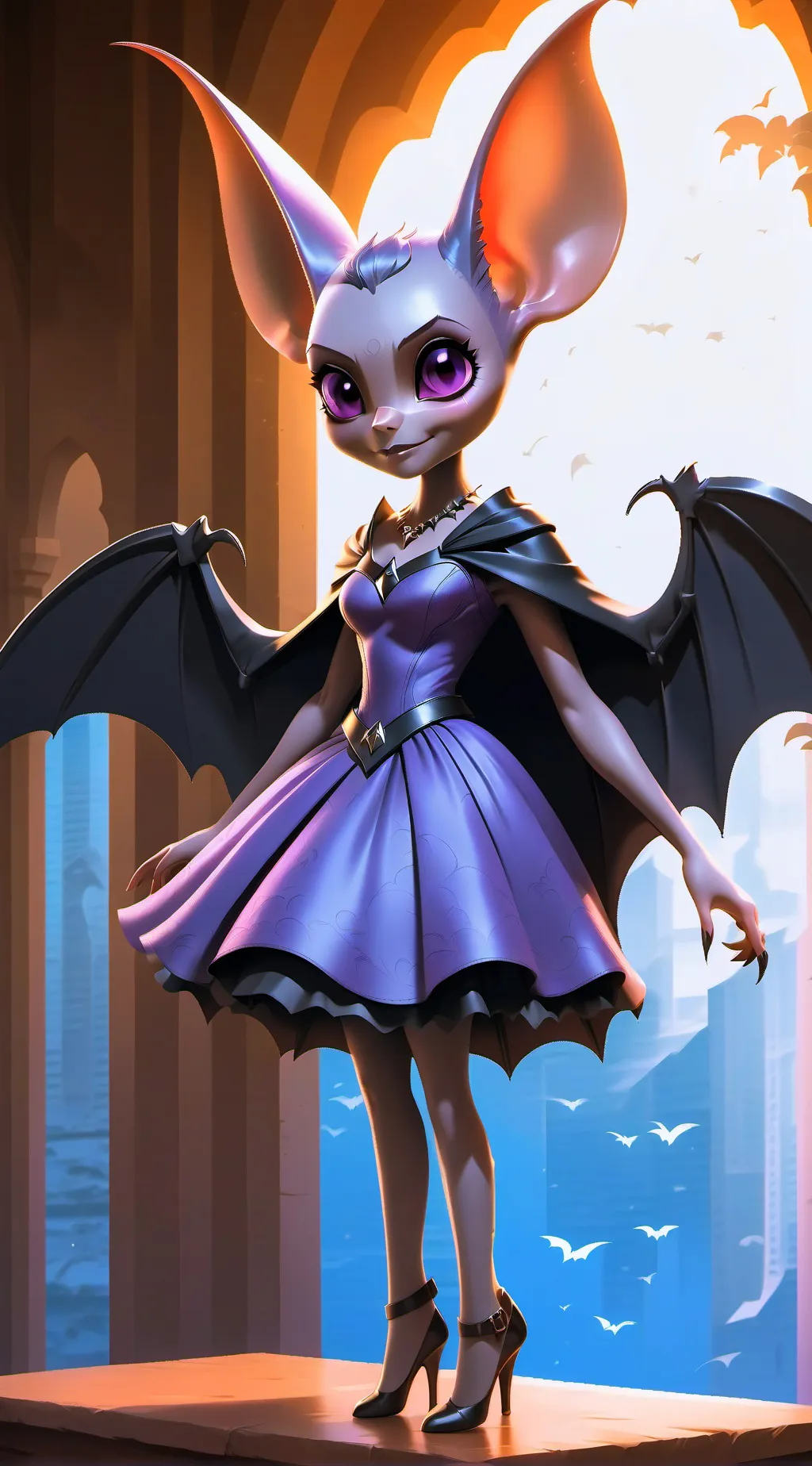 ai character: Luna background