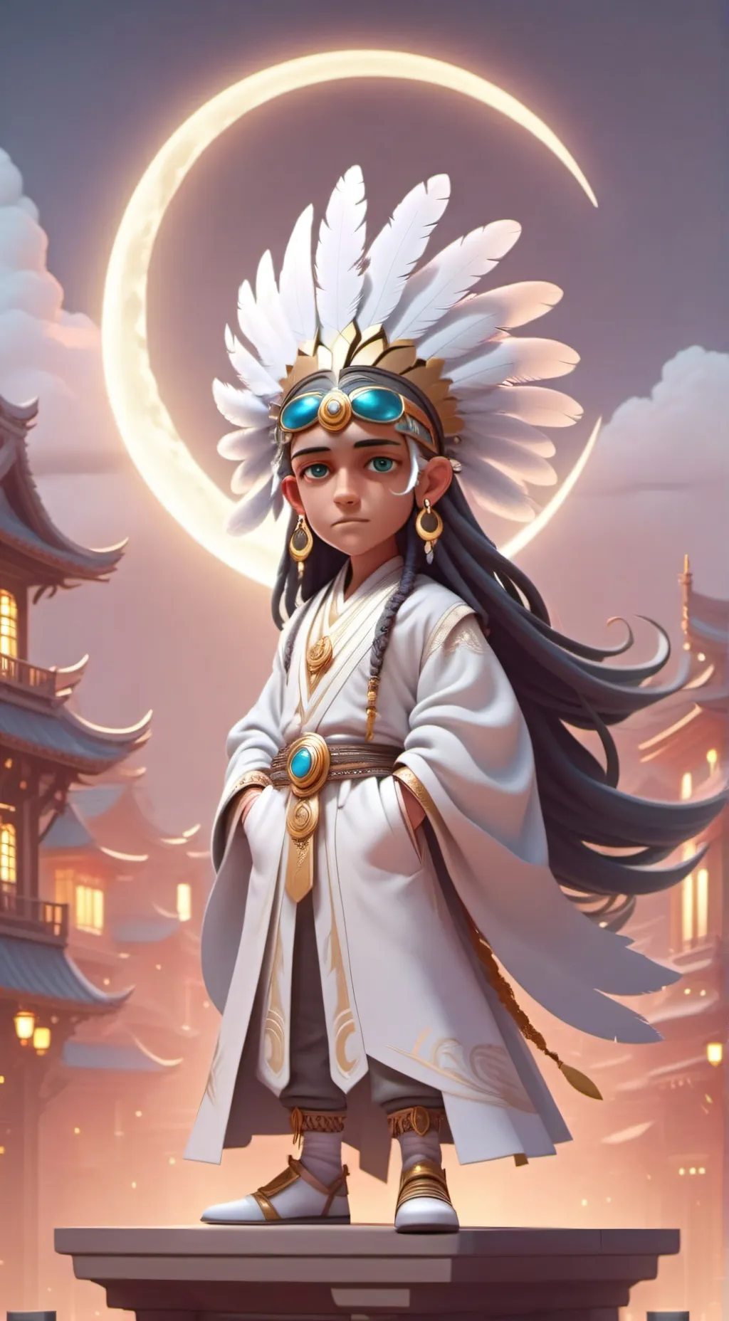 ai character: Tecciztecatl background