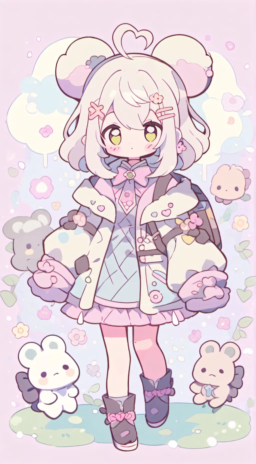 ai character: léa ✨😊mha background