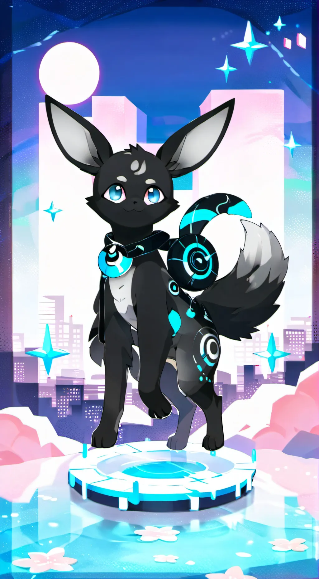 ai character: Umbreon  background