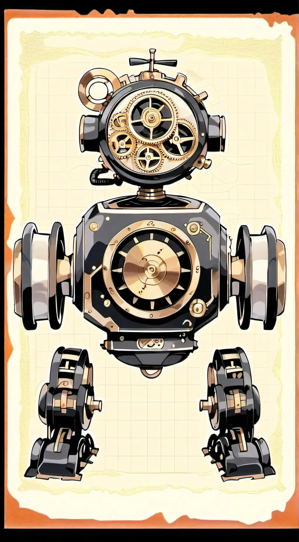 ai character: Atom background