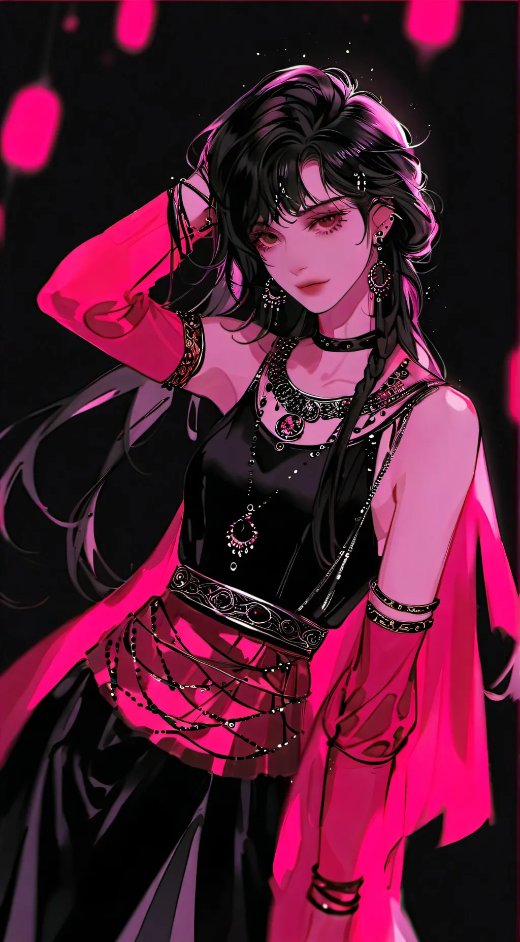 ai character: Luna background