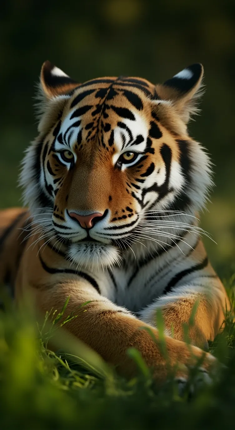 ai character: female tiger background